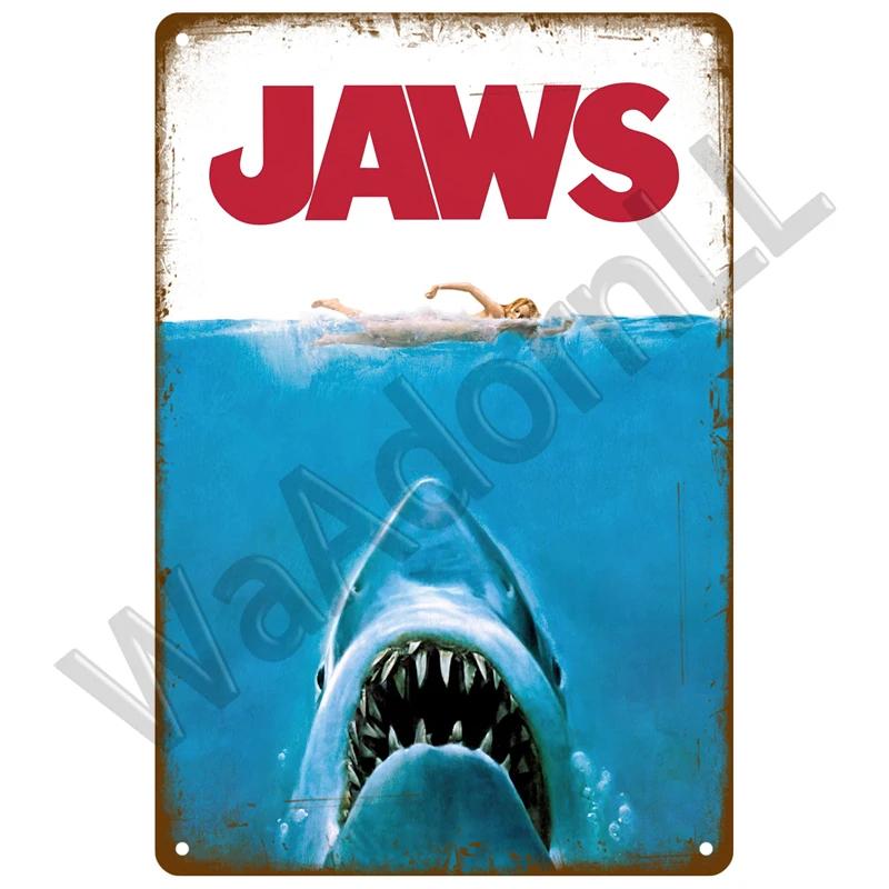 Retro Tin Sign Aesthetic Living Room Metal Wall Decor Decoration Cinema Vintage Metal Sign Movie Industrial Deco Films Poster