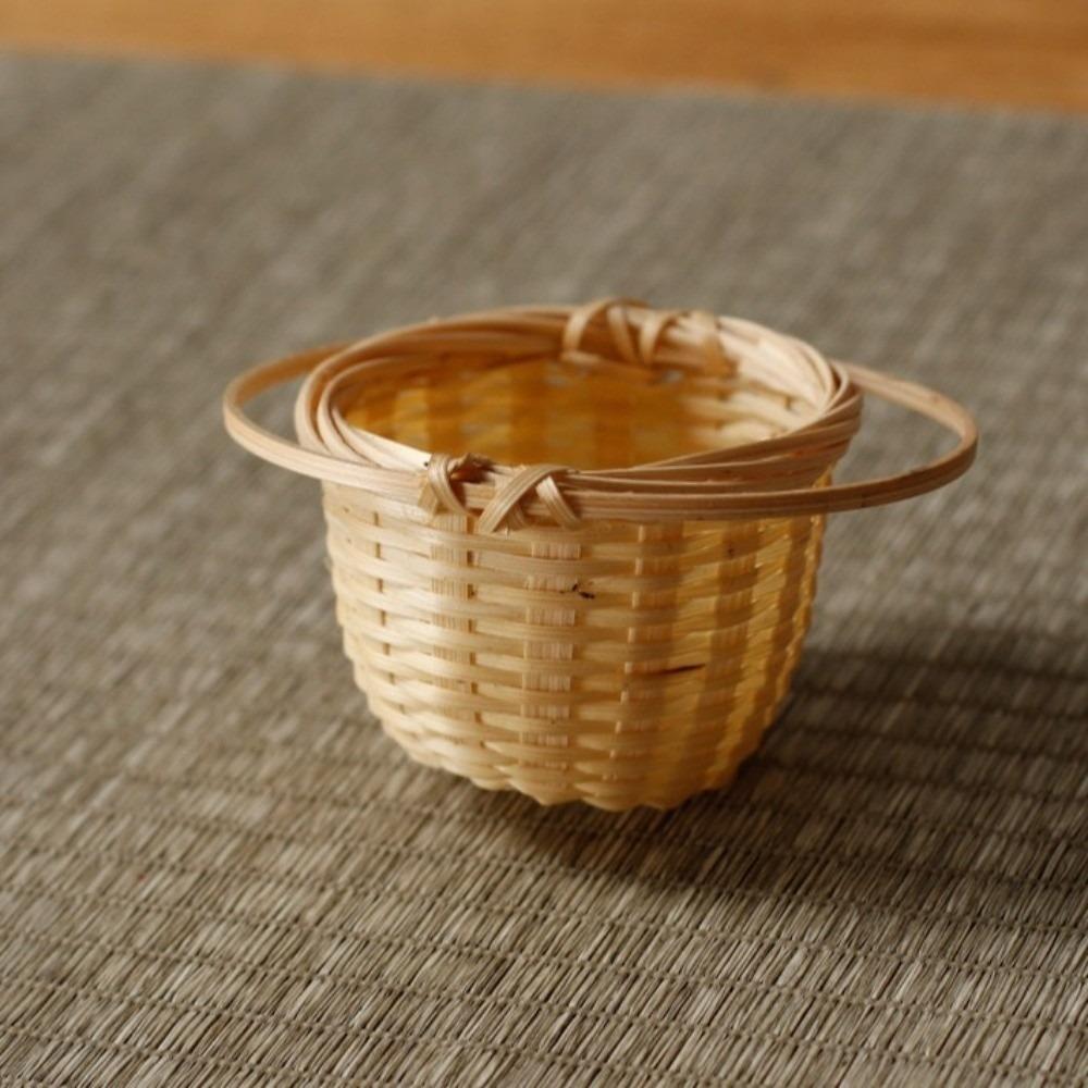 Handmade Tea Leak Traditional Bamboo Rattan Tea Scoop Tea Filter Tea Strainer  Office Style 1