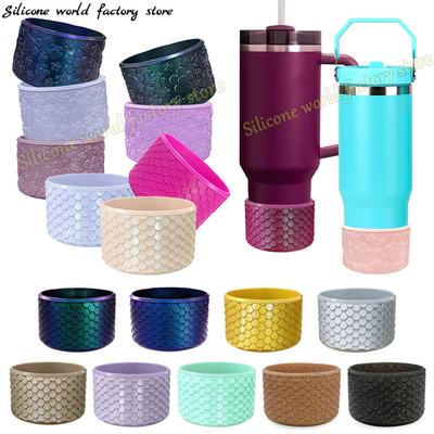 SW 7.5CM Silicone Cup Bottom Cover For Stanley 40oz 30oz Tumbler Anti-Slip Silicone Boot Sleeve Protective Water Bottle Covers