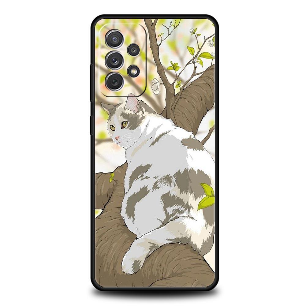 

Модный чехол для телефона с милыми котами для Samsung Galaxy A51 A71 A21S A12 A11 A31 A52 A41 A32 A01 A23 A33 A53 A73 A03S A13 5G Samsung A41