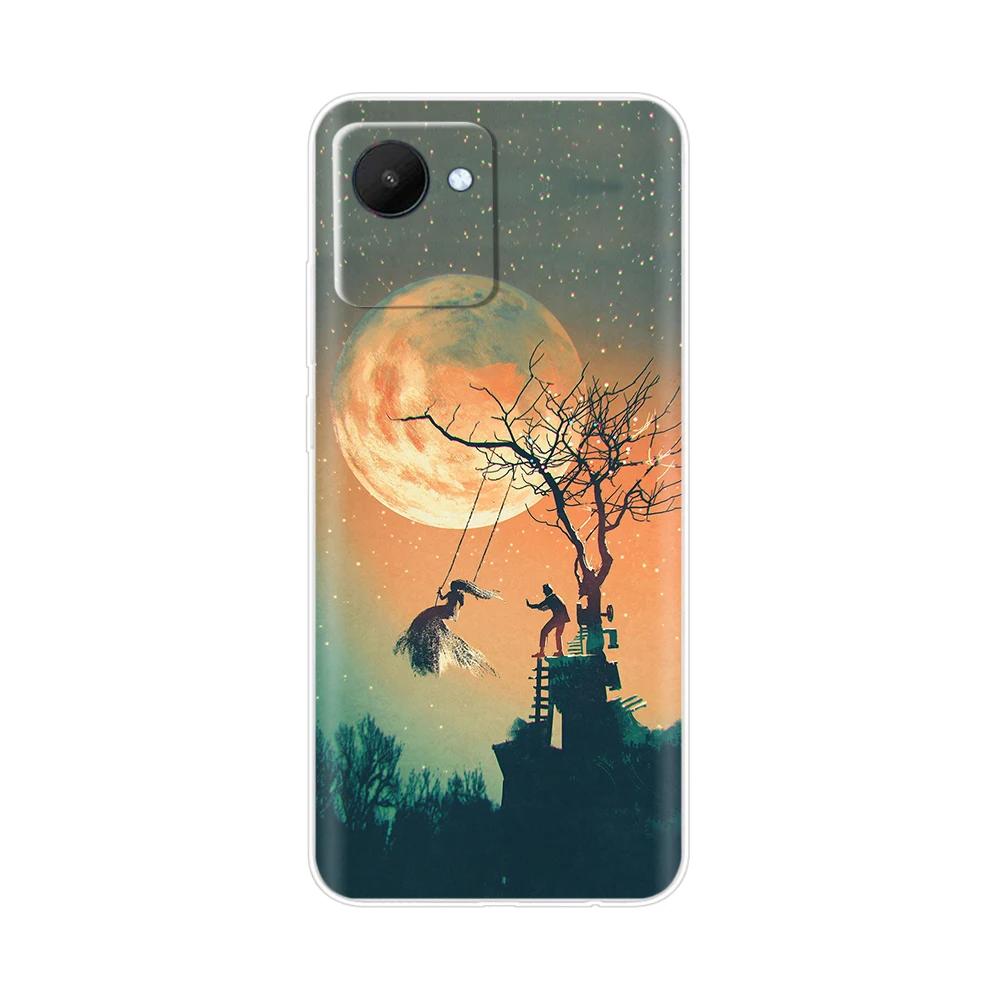 Etui Torba na Telefon Komórkowy Do Realme C30 Etui RealmeC30S Pokrowiec Do OPPO Realme C30S C30 s RealmeC30 Miękki Przezroczysty Silikonowy Tylny Pokrowiec