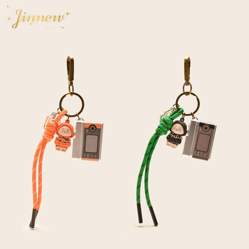 Camera Combination Bear Cute Keychain Pendant Trendy Student Pendant Bag