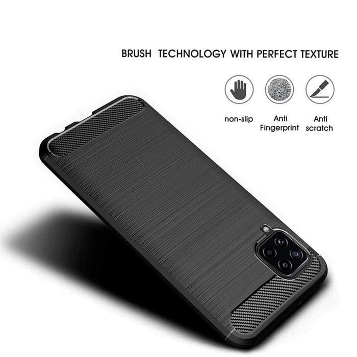 Coque de Protection - PROSHOP - Samsung F22 - Souple - Traits Acier - Noir