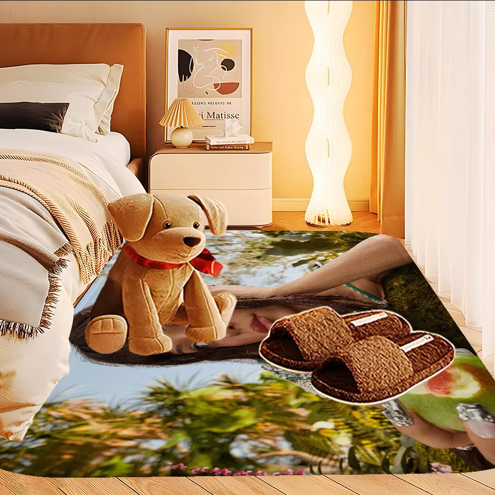 Singer Nina C-Chuba Floor Mat Cheaper Anti-slip Modern Living Room Balcony Printed Bedside Mats