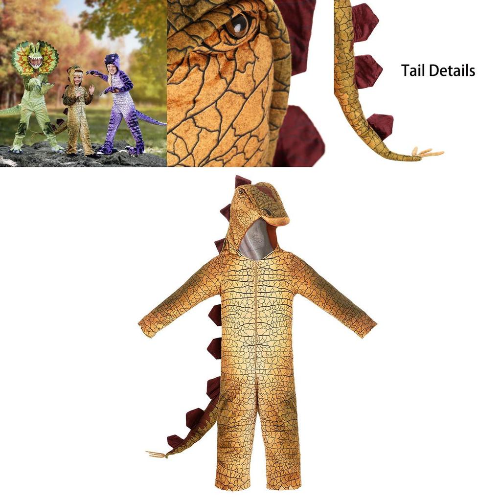 Jurassic Park Dinosaur Cosplay Costume For Kids Halloween Role Play T-rex Triceratop Stegosaurus