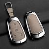 AASL1 Car Key Case Cover For Cadillac Xt5 XTS CTS SRX ATSL XT4 CT6 ATS Escalade ESV DTS ELR STS 2014-2018 Zinc Alloy Leather Keychain