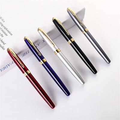 Office Business Black Golden Metal for Gift Fountain Pen Writing Pens Inking Pens Signature Pen