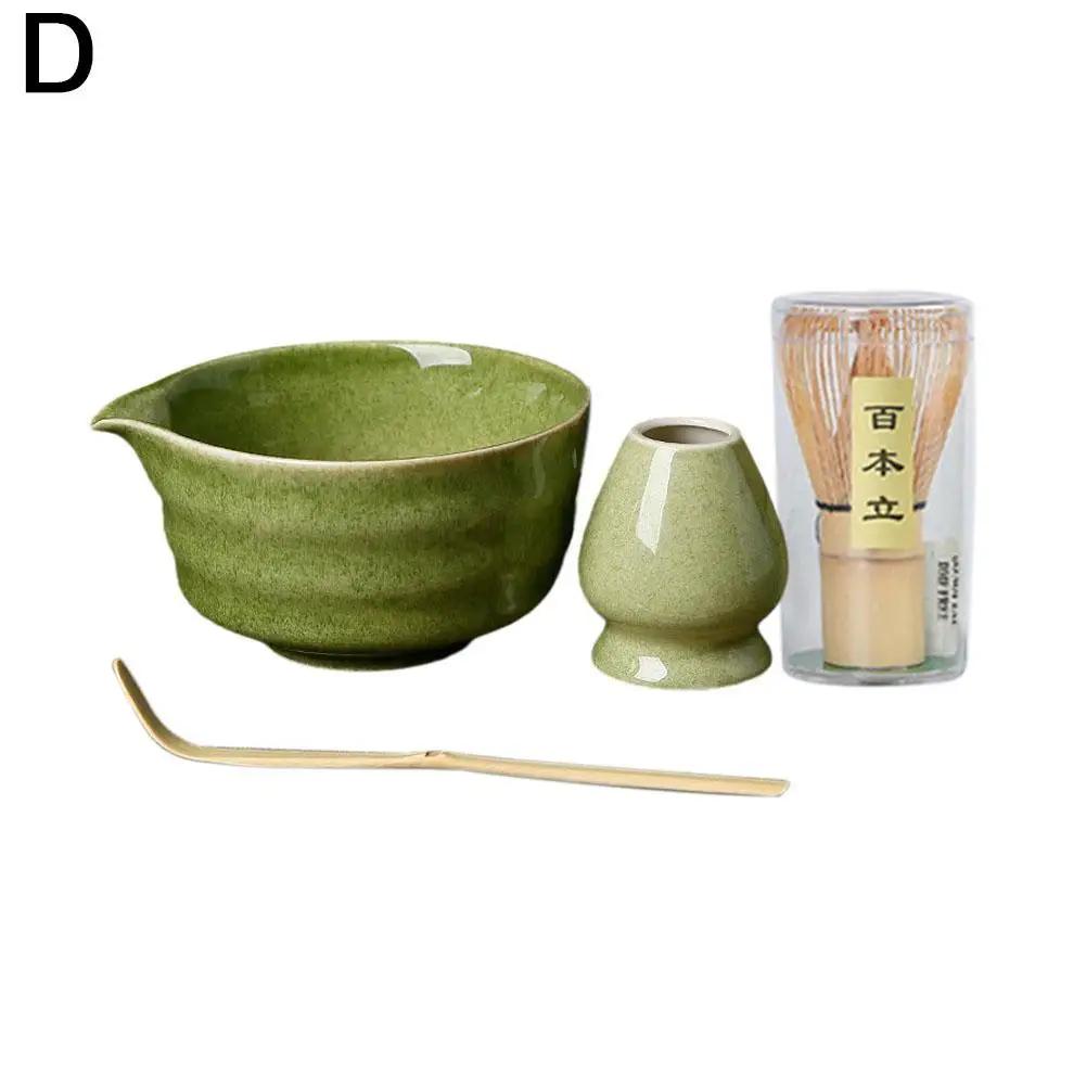 NEW High-end 4pcs/set Japanese Ceramic Matcha Gift Bowl Box Sumptuous Tools Tea Matcha Whisk Set Brush Hold And With Grinde L3E3