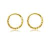 2Pcs 316L Stainless Steel Twist Hinged Septum Rings Clicker Hoops For Cartilage Tragus Helix Ear Piercing Jewelry