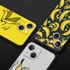 Funny Bite Apple Banana Phone Case Cover for iPhone 17 16 15 14 13 12 11 Pro Max 17 Air Plus Shockproof Soft TPU Shell Funda Bag