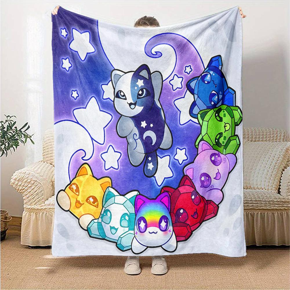 1pc Anime A-AphmauS (3) Blanket, Gift, for Men and Women, Soft Blanket, Good for Sofa Bed Couch Travel, Lightweight Flannel Blanket
