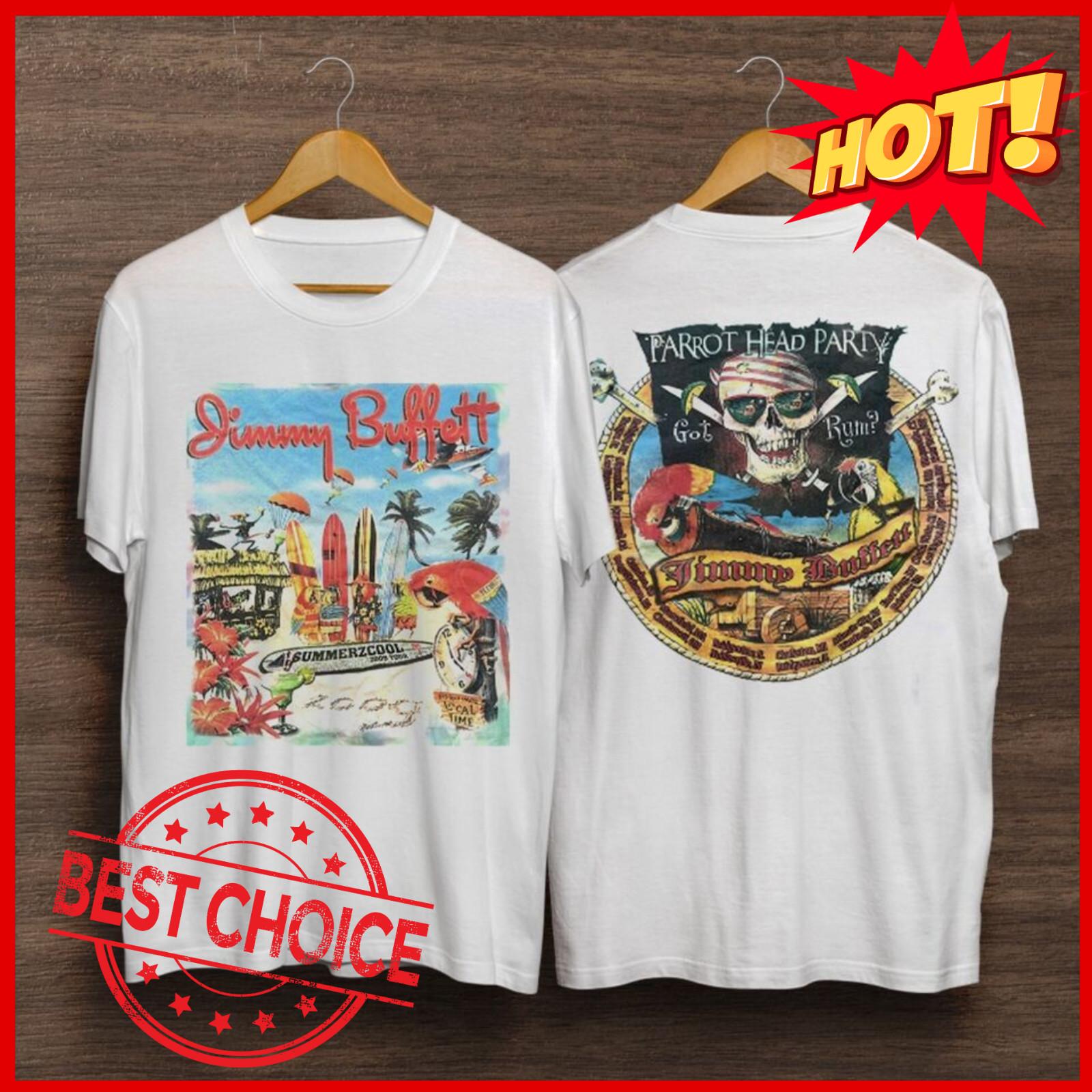 Jimmy Buffett Shirt Tour Summerzcool 2009 Shirt, Vintage Jimmy Buffett T Shirt XXXL