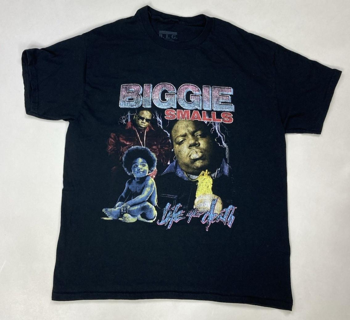 The Notorious BIG Biggie Life After Death Graphic T-shirt Men Large Black Music XXL