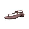 Retro Zehentrenner Flache Sandalen Ein Neuer Stil von Damenschuhen