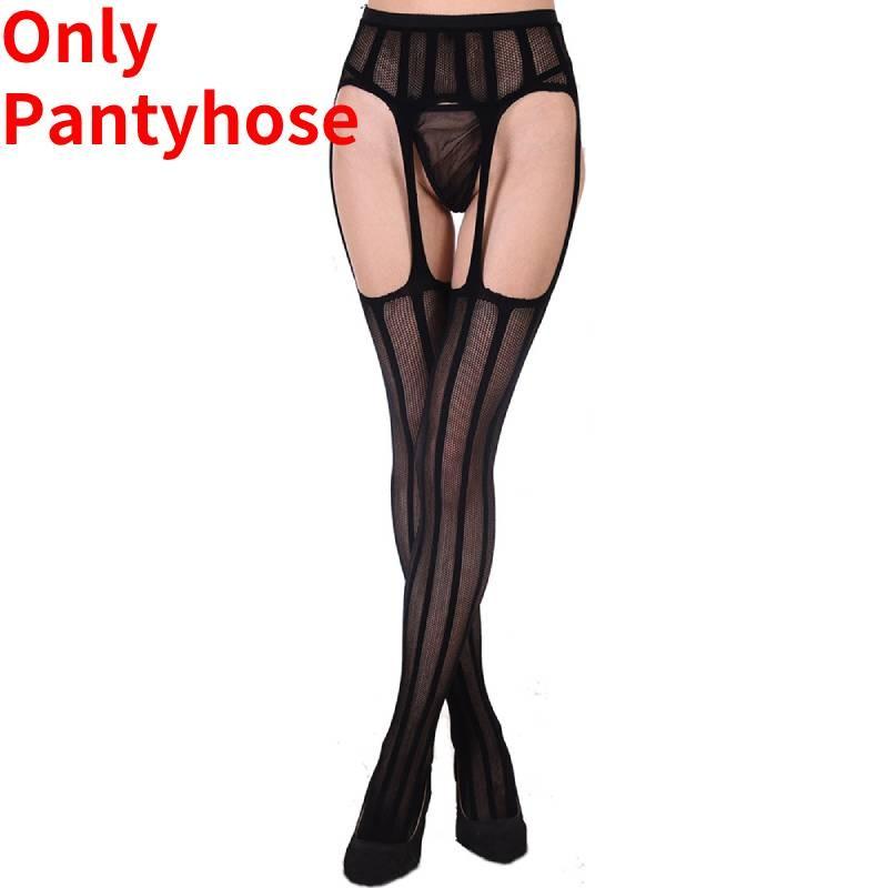 Ultra Stretchy Women's Nylon Fishnet Stockings With Sensual Open-crotch Design And Non-slip Features For Alluring Intimate Moments