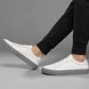 Fashion New Mens Flat White Tenis Shoes Men's Sneakers Casual Sports Shoes for Men Lightweight Genuine Leather Breathable Skate Shoe
