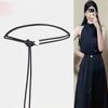 Luxuriöses Trenddesign Taillenbindeseil Vintage Punk Taillenband Damenmode Geknoteter Gürtel