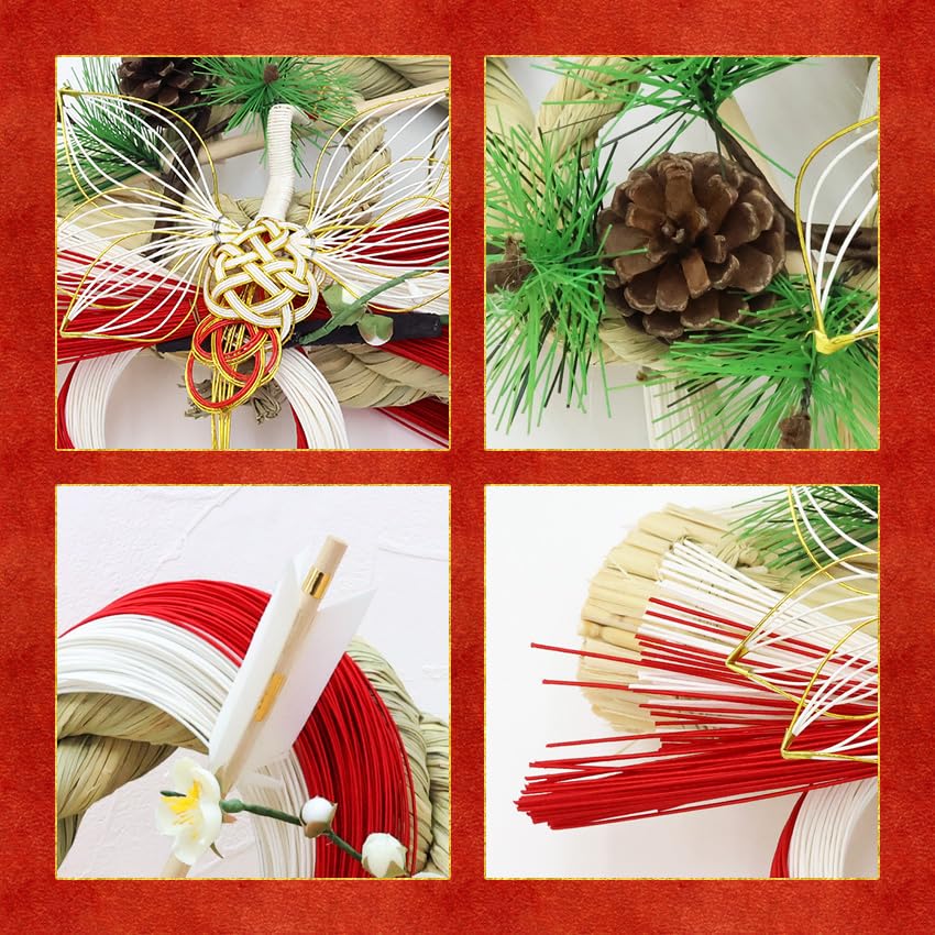 Osaka Choseido Shimenawa for Made In Stylish New Shimenawa with Setsugetsufuuka Chopstick Bonus Included Entranceway, Japan, Year's Decoration, Hook,