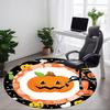 1PC Halloween Pumpkin Chair Carpet for Office, Indoor Non-Slip Washable Carpet, Soft Comfortable Mat For Office Room Yy250930173