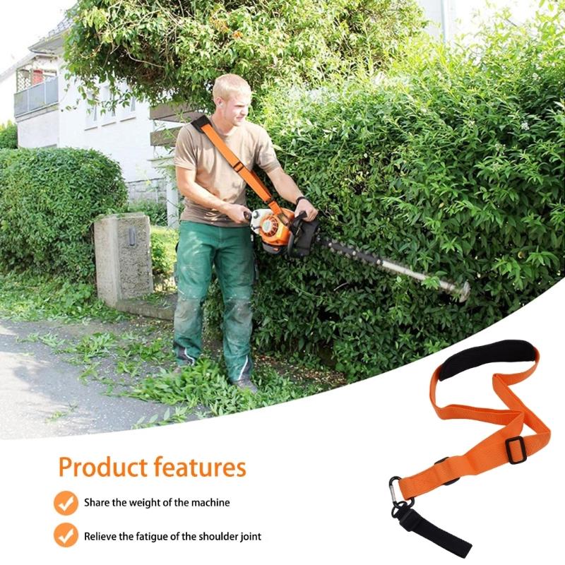Wide Comfort Harness For String Trimmers Blowers Universal Compatibility And Ergonomic Weight Distribution Design