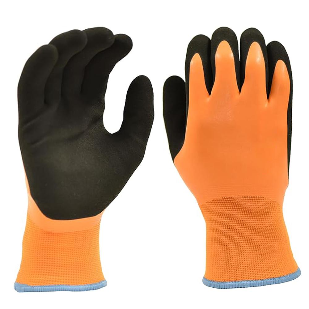 All Purpose Waterproof Winter Gloves Thermal Insulated Anti Slip Latex Gloves for Household Industrial Outdoor Snow Work L&General Purpose Work Gloves