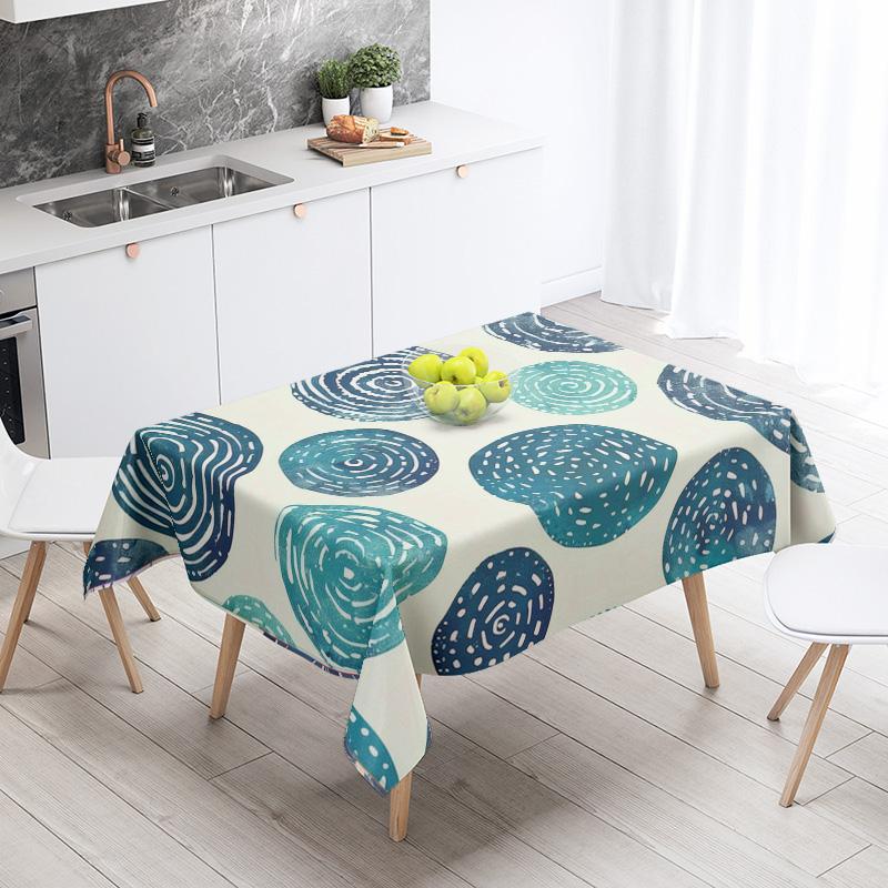 Abstract Geometric Tablecloth 1pc Resistant Party Decoration Restaurant Cafe Dining Table Tablecloths 140X200cm