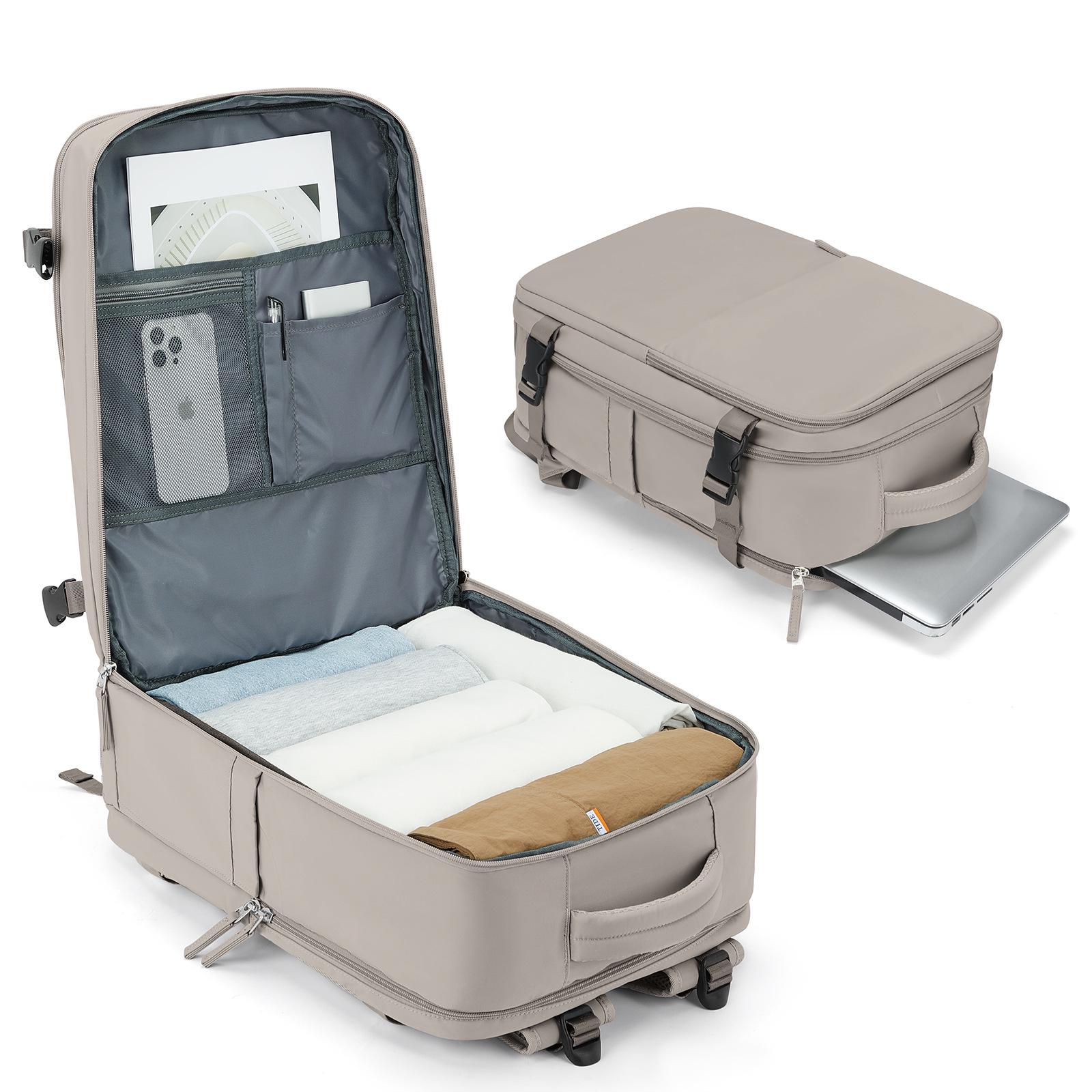 Unisex Travel Backpack: Large Capacity, Business Laptop Bag, Expandable Multi-Functional Luggage.