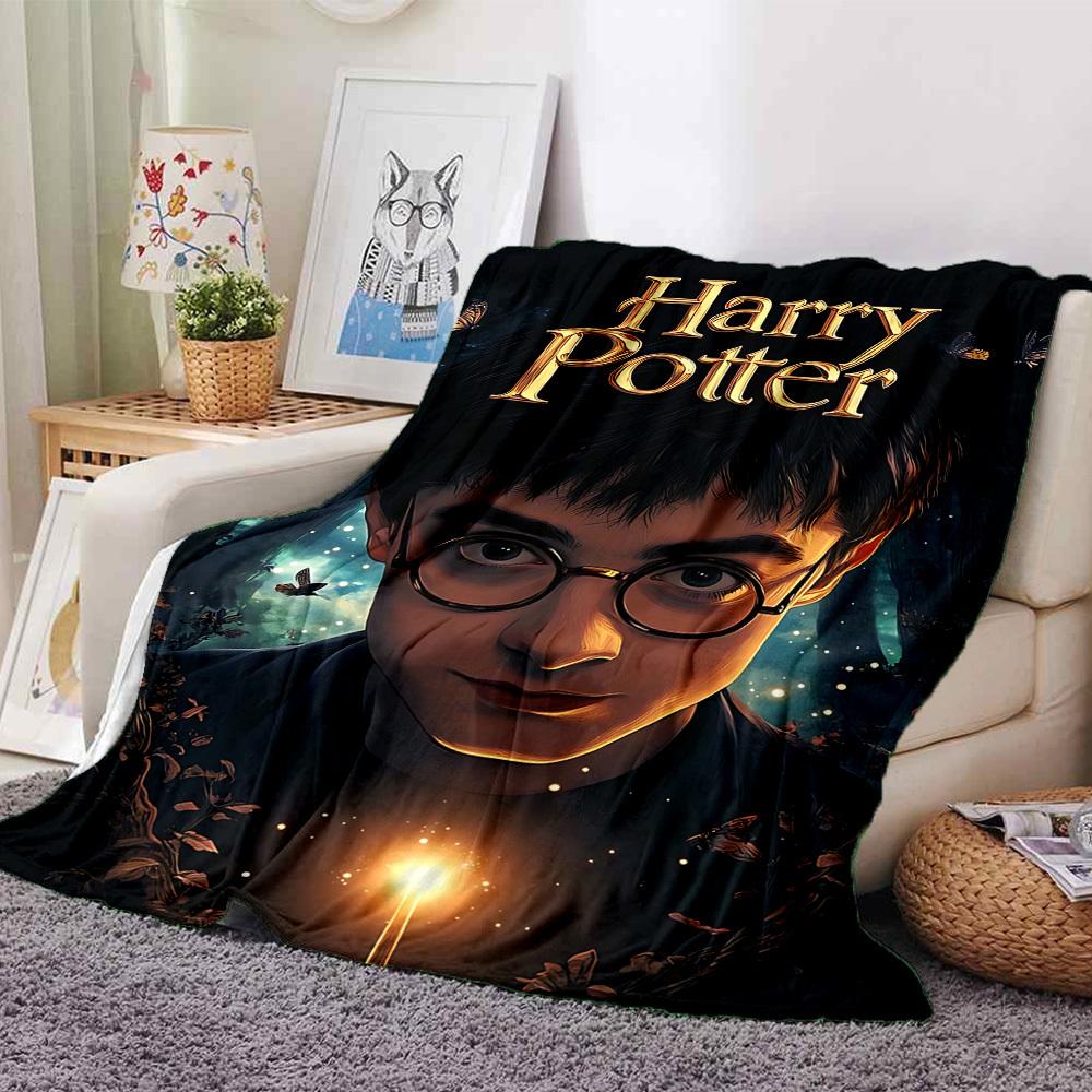 

1pc Harry Potter Flannel Blanket Soft Warm Throw for Home, Office, Travel, All-Season Cozy Bedding GiftL1108 80cmx120cm(31inx47in)