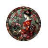 Round Aluminum Metal Sign Wreath Decorative Sign Bedroom Decoration Gifts Japanese Kimono Theme For Bar Club Home Wall Decor
