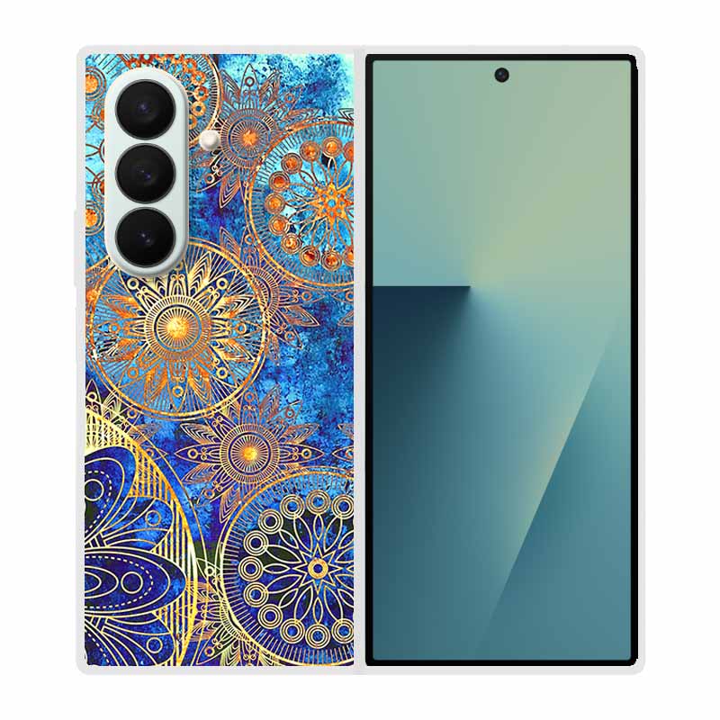 Etui Na Samsung Galaxy Fold 7 Etui Fajne Kosmiczne Zwierzęta Przezroczyste Twarde Etui Na Telefon Na Galaxy Z Fold7 5G 2025 Tylna Pokrywa Z fold7 Capa