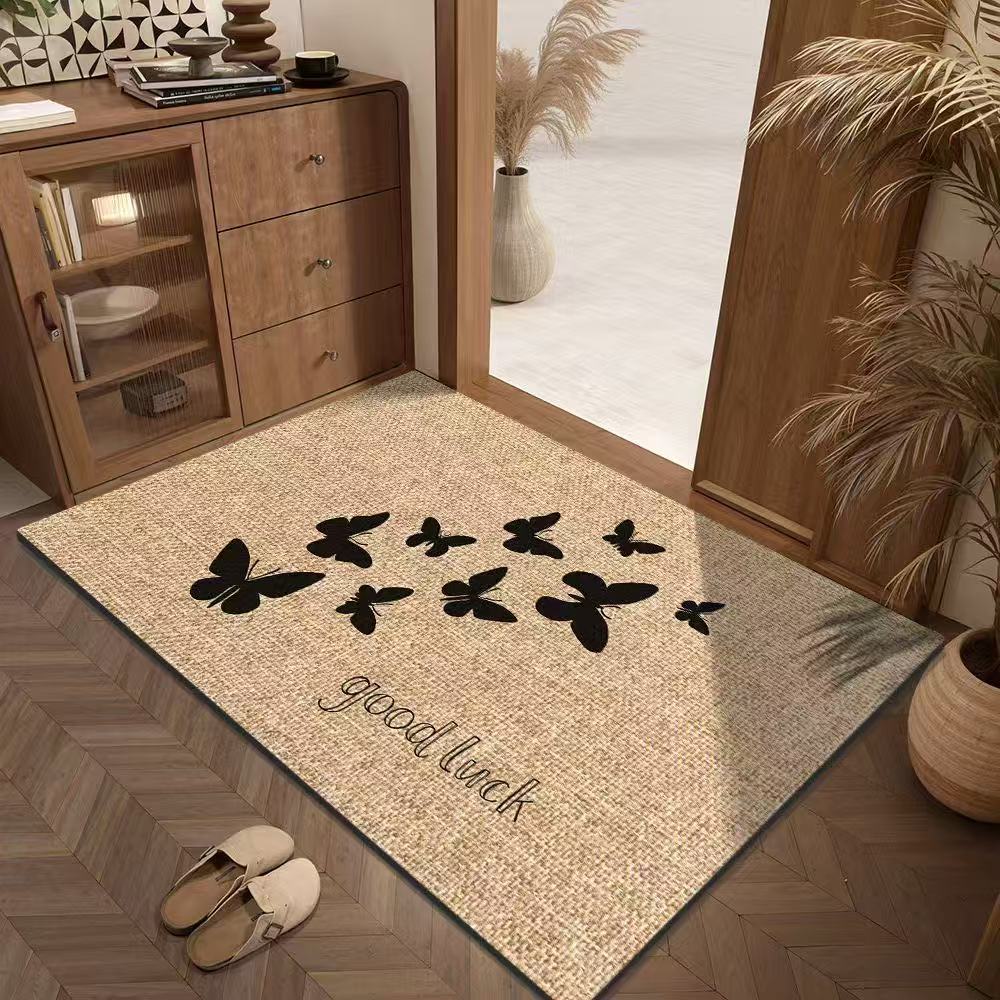 

Коврик для входной двери Бытовой износостойкий и противоскользящий коврик Входной коврик Впитывающий Быстросохнущий 40 * 60Cm