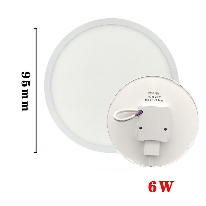 

Ультратонкий светодиодный потолочный светильник для спальни, светодиодные панельные светильники 48 Вт, 36 Вт, 24 Вт, 18 Вт, 13 Вт, 9 Вт, 6 Вт, потолочный светильник для дома Balnocy AC85-265V Cool White