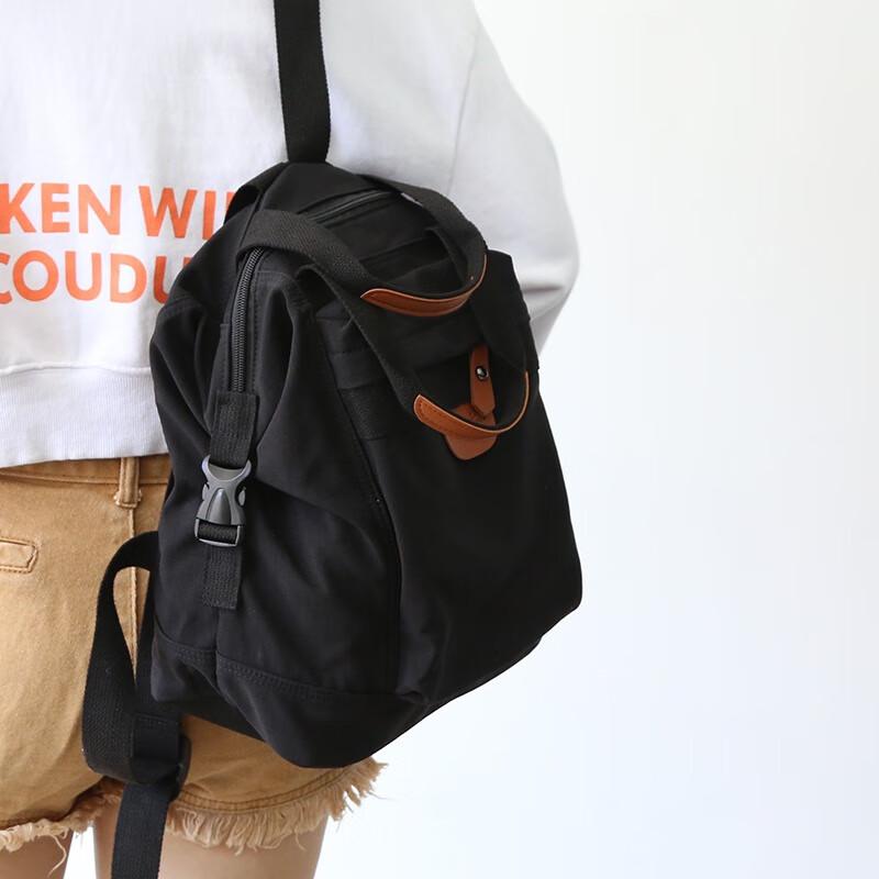 OUMANFEI Japanese Retro Canvas Backpack 30*27*15cm