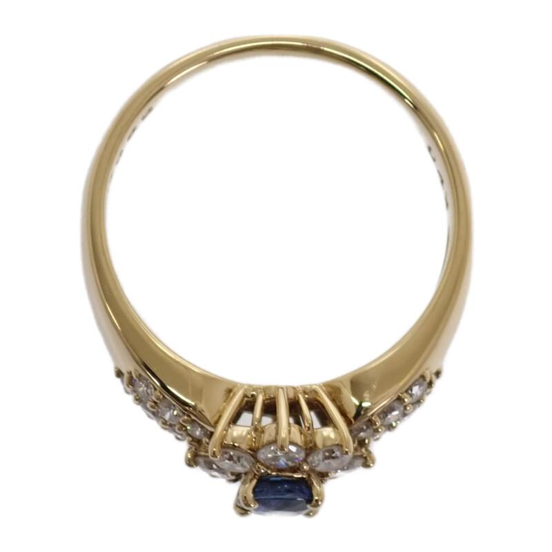 no brand  #11.5(JP Size) ring blue/gold K18 yellow gold Women
