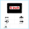 Écran de moto CarPlay sans fil 5/7 pouces, Android Auto, tableau de bord numérique Portable pour moto, DVR, Navigation GPS, étanche IPX7