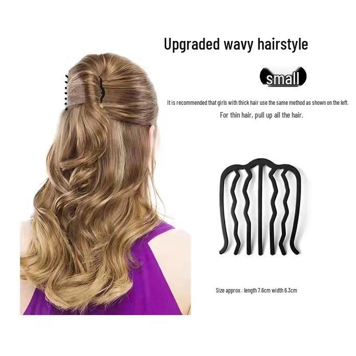 Siebenzahnige Haarnadel U-förmiger Kamm Haarspange für Dutt-Hochsteckfrisuren