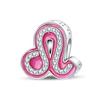 New 925 Silver Princess Pink Shining 12 Constellation Lucky Charms Beads Fit Pan Bracelets DIY Gifts Fine Jewelry