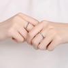 Silver-Plated Bamboo Joint Couple Rings - Easy Wear, Stylish Pair for Men and Women