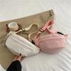Women's Chest Bag Canvas Crossbody Bag Solid Color Women Sling Waist Pack Versatile Sports Solid Color Waterproof Hiking Bags
