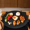 Cooking Pans Barbecue Plate Durable Binaural Design Frying Griddle Pan Grilling for Kitchen