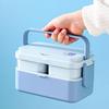 Separated 2 Layer Picnic Lunch Box Japanese-style Food Container Portable Food Storage Box  School