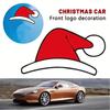 For Tesla Christmas Decoration Stickers For Model Y Santa Hat Front Logo Modification Creative Car Accessories Festive Design