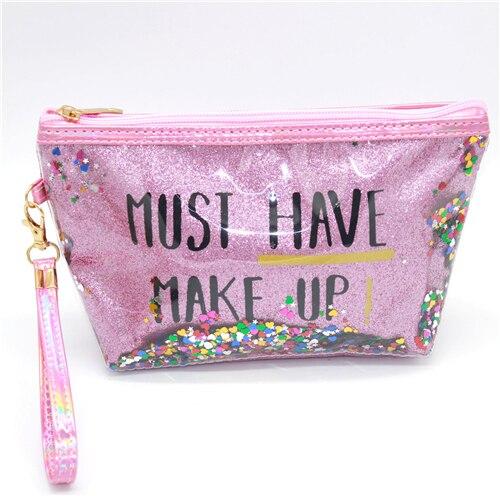 

1 шт., модные косметички, красочные лазерные цвета, косметичка из ПВХ, дорожная косметичка для красоты, органайзер для туалетных принадлежностей, сумка для студентов, канцелярская сумка розовый