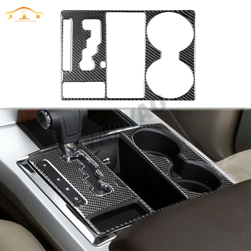 EHV5  Carbon Fiber for Dodge RAM 1500 2009 2010 2011 2012 Central Console Gear Shift Panel Decorative Sticker Decal Cover Trim