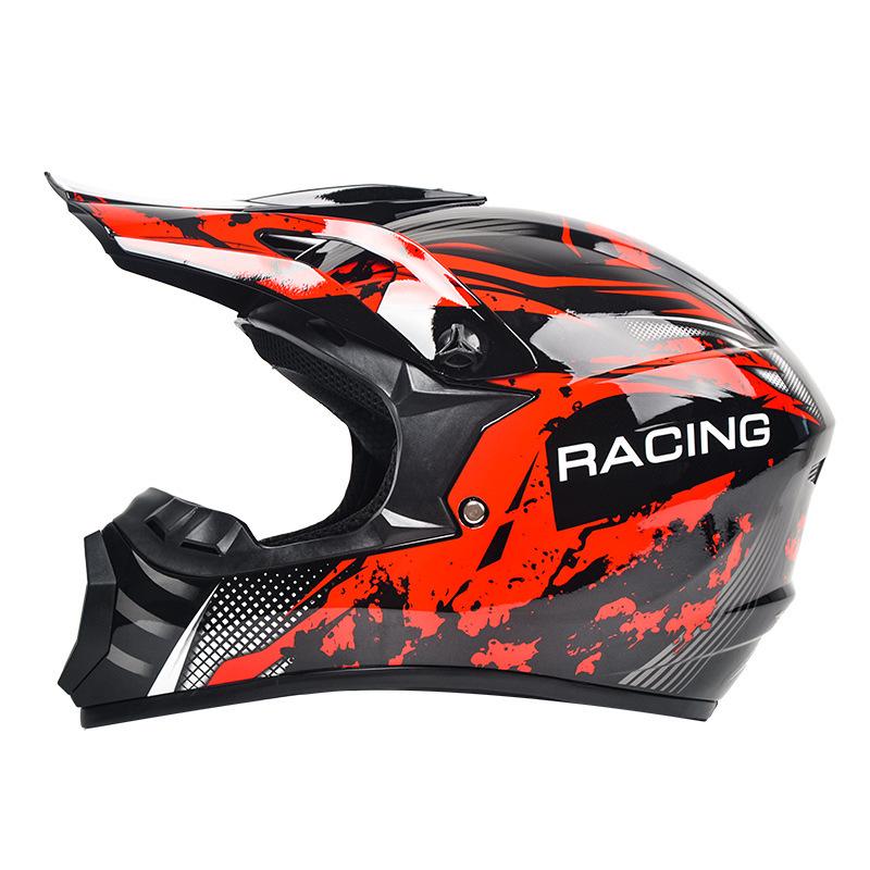 DOT-Certified Full Face Off-Road Motorcycle and Mountain Bike Safety Helmet