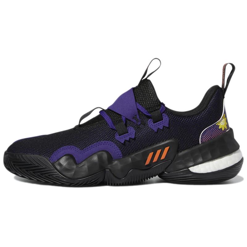 Adidas Trae Young 1 Black Purple Orange Sneakers GZ4627