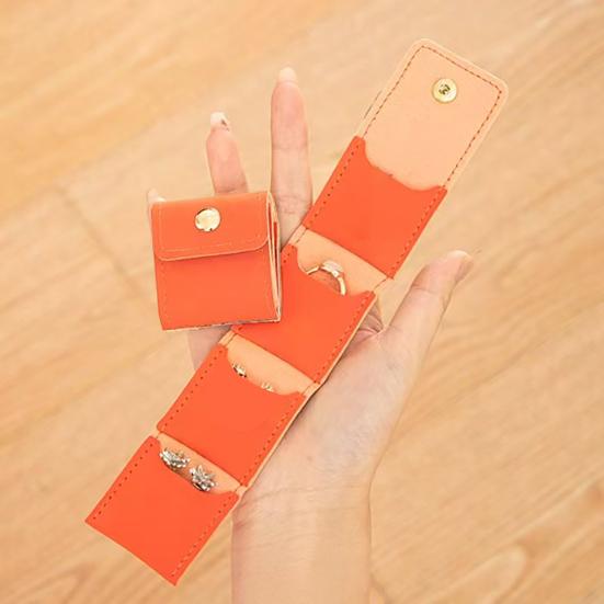 Mini Travel Jewelry Bag Foldable Roll-up Jewelry Storage Pouch Portable Jewelry Organizer