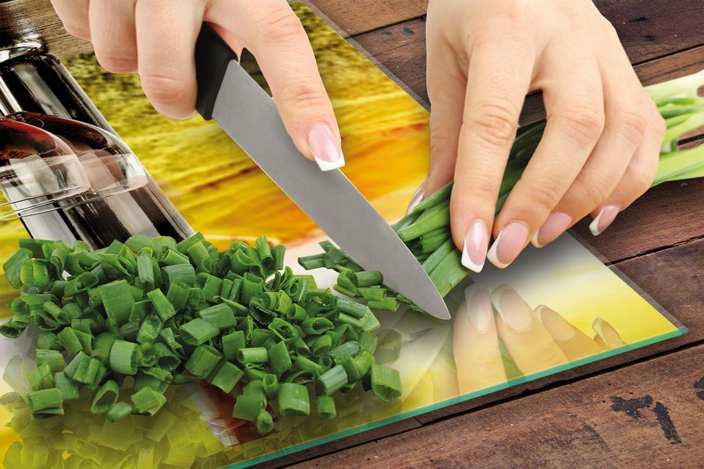 PLANCHE À DÉCOUPER EN VERRE 45x52 VIN