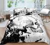 3D Duvet Cover Skeleton Home Bedding Set Microfiber Polyester Children Teen King Double Size Cool Quilt Cover