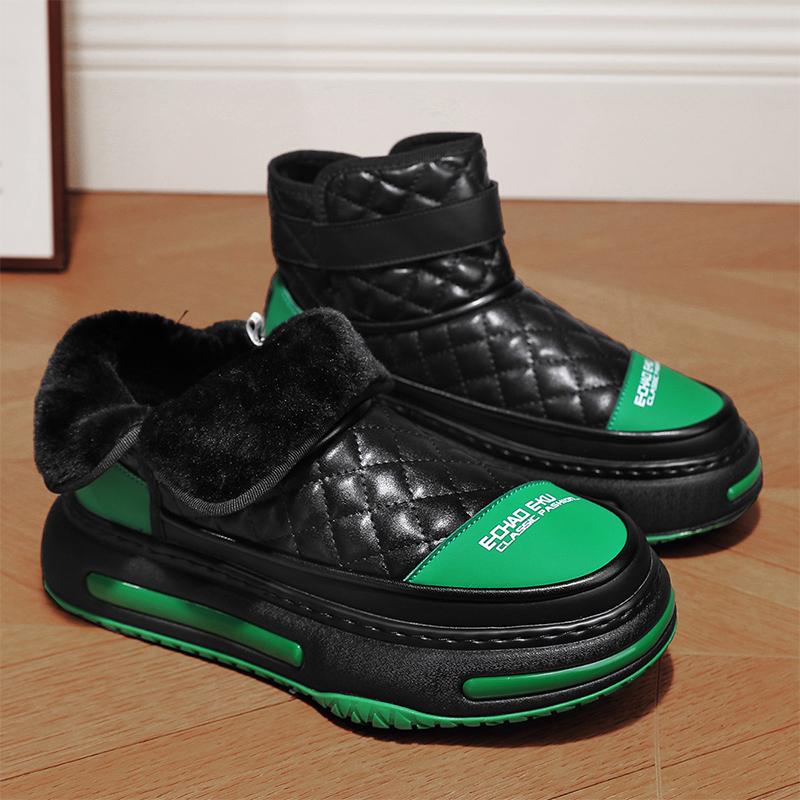 

2024 Последние мужские повседневные теплые и бархатные хлопковые ботинки Модные, универсальные, удобные, легкие, высокие зимние ботинки 39